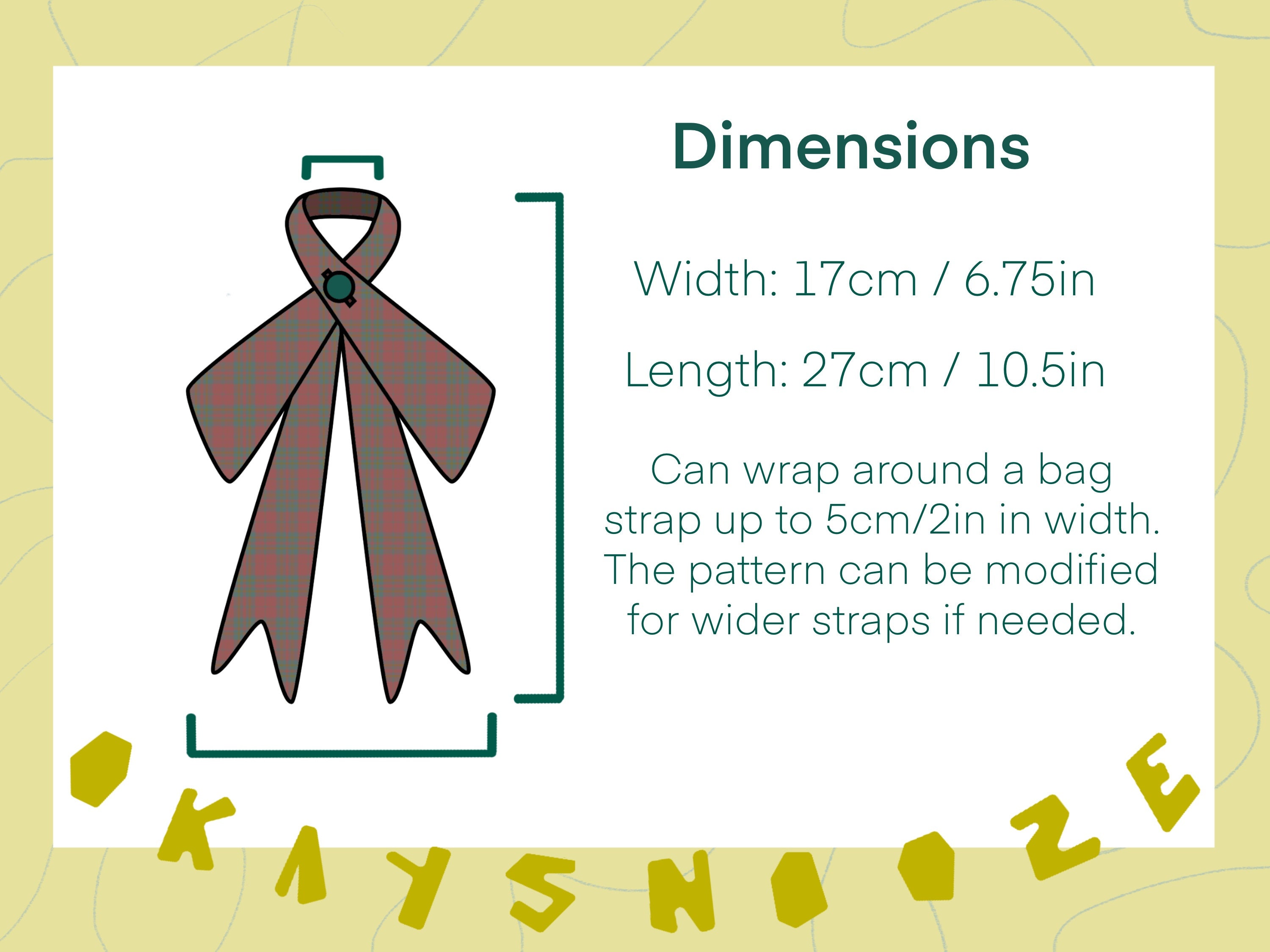 Bag Bow Digital Download Pattern One Size Accessory for Bags