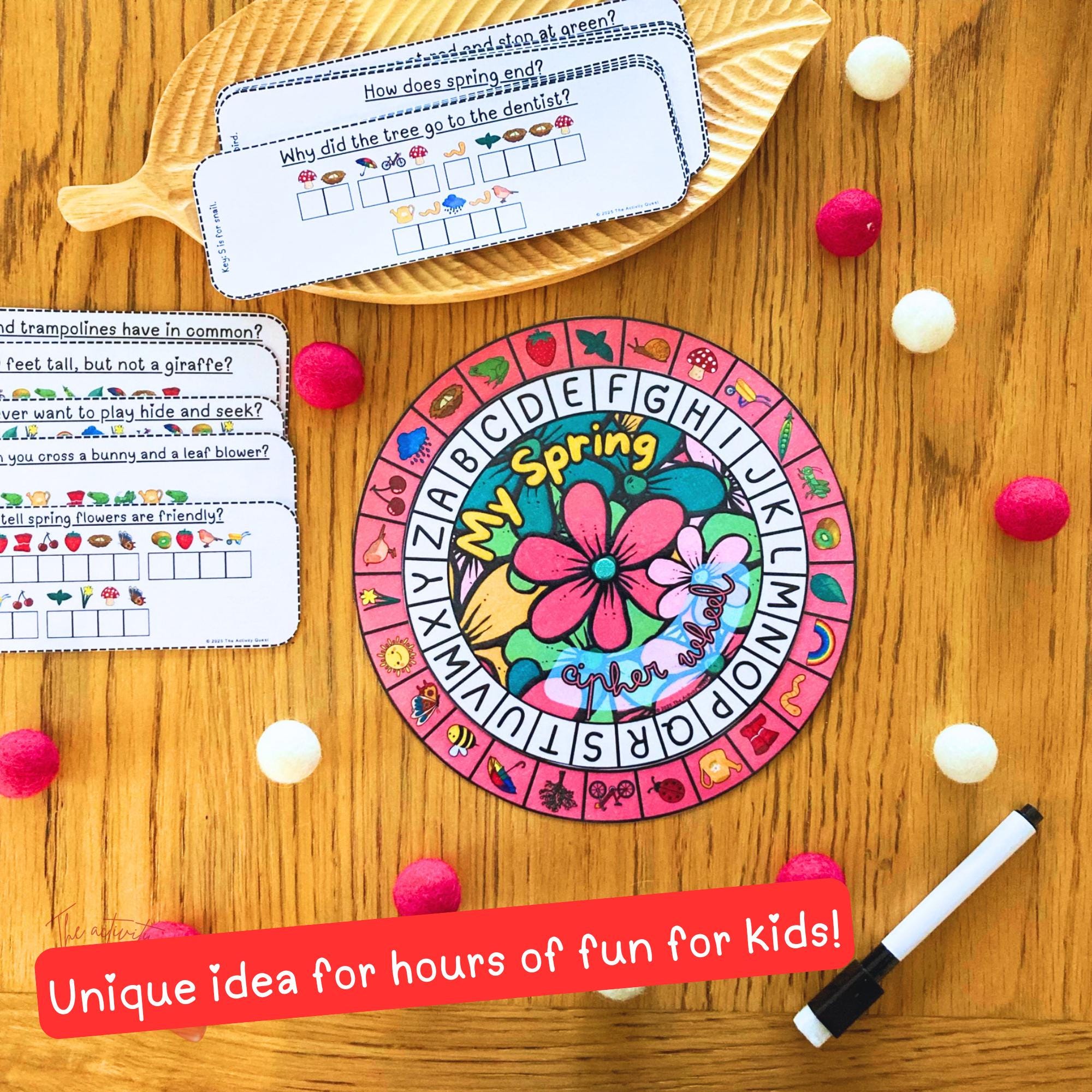 Spring Decoder Pages My Spring Season Cipher Wheel, Printable Decoder Game for Children ...