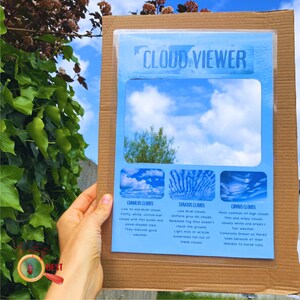 Visionneuse des nuages imprimable, identification des nuages, cartes mémoire d'apprentissage de la nature pour les enfants, prévisions météo, sciences de la maternelle, TÉLÉCHARGEMENT IMMÉDIAT DU PDF