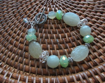 Carved Jade Bracelet