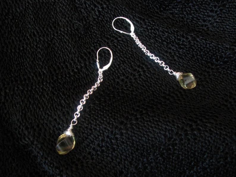 Lemon Quartz Earrings Raquel image 2