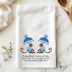 Lotus Gift, I just don&#39;t think at this age I am meant to live an uncomfortable life, Victoria Quote, Hostess Gift, Christmas gift, Preppy