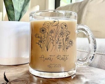 Pregnancy Announcement Mug for Aunt, Custom Aunt Mug, Aunt Mug Est 2025, Pregnancy Announcement Cup, Gift for Her, Auntie mug