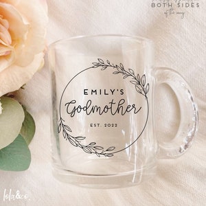 Godmother Gift, gift for Godmother, Godmother Mug, Godmother Proposal Box, Personalized Godmother Gift, Baptism gift, Christening gift