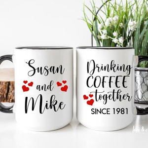 Anniversary gift, 40th Anniversary gift, Gift for Husband and Wife, Hubby Mug, Wedding Mugs, Parent's Anniversary, Golden Anniversary Gift