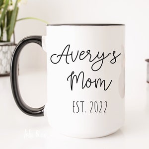 Mom Est. 2021 Mug, New Mom Gifts, Mom to be mug, New Mom Mug Personalized Mom Mug, Expecting Mom est Mug for Mom Coffee Mug, Mom To Be Gift