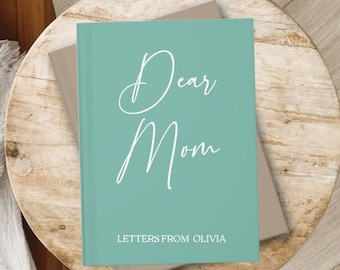 Letters To Mom, Personalized Mom Notebook, Custom Mom Journal, Memory Keepsake Journal, Birthday Gift from Daughter or Son, Mother's Day