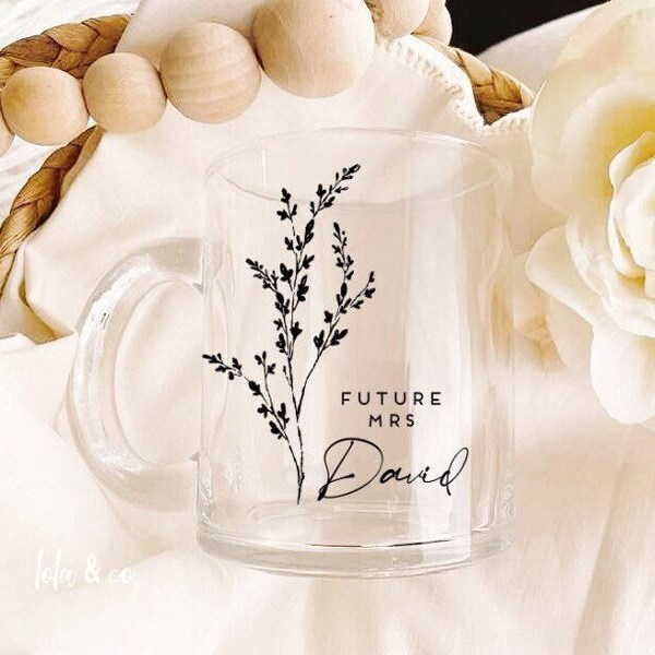 Future Mrs Mug, Bride To Be Mug, engagement mug, Personalized Future Mrs Gift, Bride Mug, Engagement Gift, Bridal Shower Gift, bride gift