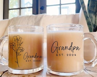New Grandma Gift, New Grandpa Gift, Grandma mug, Grandpa mug, Grandma and Grandpa Mug Set, New Baby Announcement, soon to be grandparents