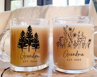 Grandma Grandpa mugs, Grandparent Pregnancy Announcement, Grandma Grandpa Mug Set, Grandma Grandpa to be, New Grandparent Gift, Grandma mug
