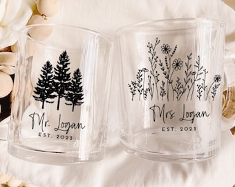 Mr. Mrs. mugs, wedding gift, just married, Mr Mrs mug set, Mr and Mrs Mugs, Wedding Gift, Gifts for Couple, Personalized gift for her