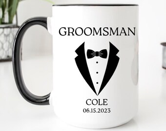 Personalized Groomsman Mug: Wedding Party Gift