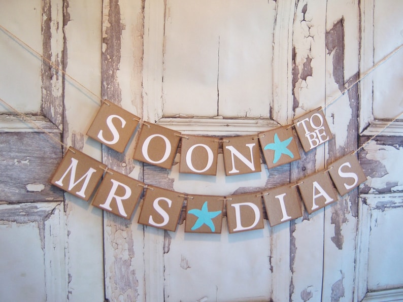 bridal shower decor personalized name banner, Wedding banner bridal shower banner wedding signs bride to be decor soon to be mrs