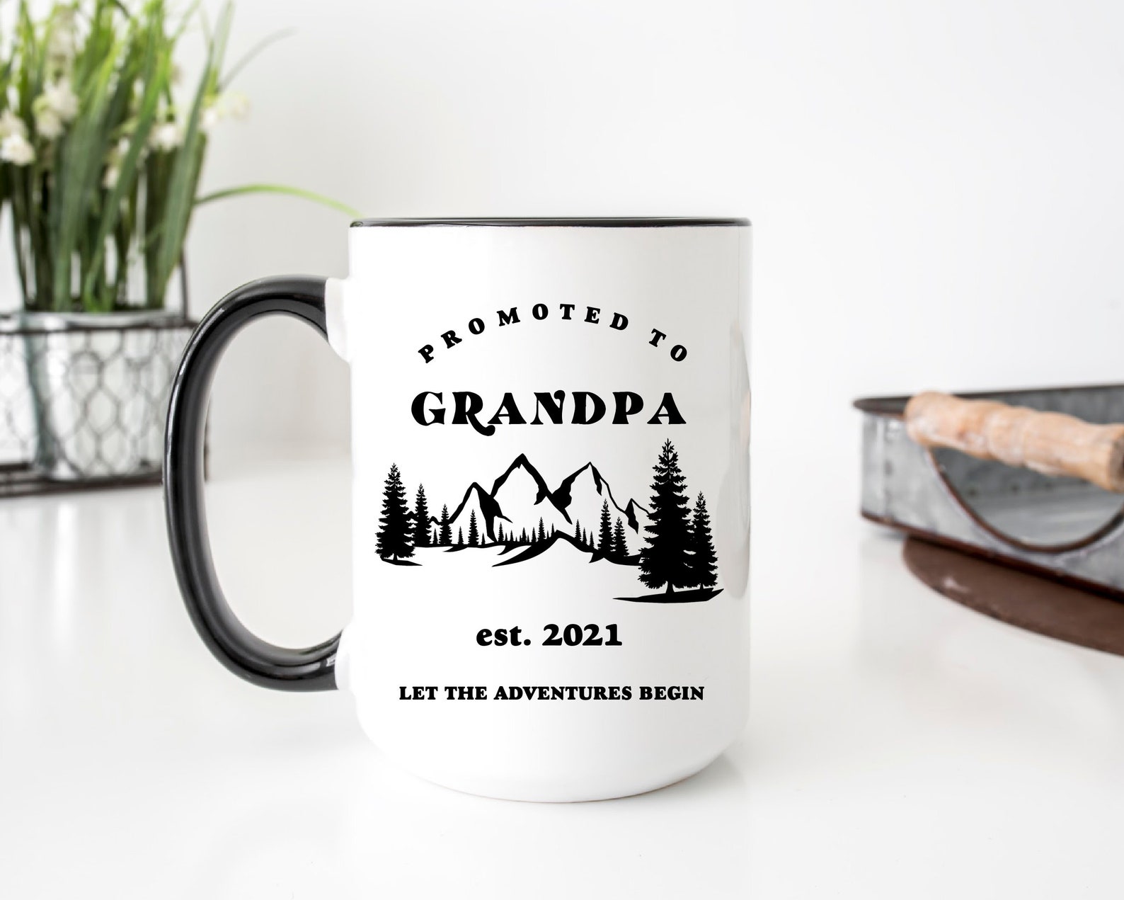 New First Time Grandpa Gift Ideas Future Grandpa est 2021 Baby Etsy