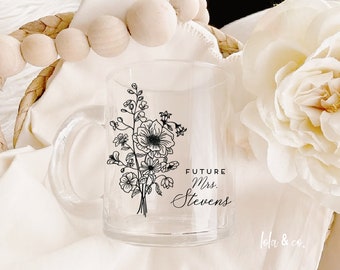 Future Mrs Mug, Bride To Be Mug, engagement mug, Personalized Future Mrs Gift, Bride Mug, Engagement Gift, Bridal Shower Gift, bride gift