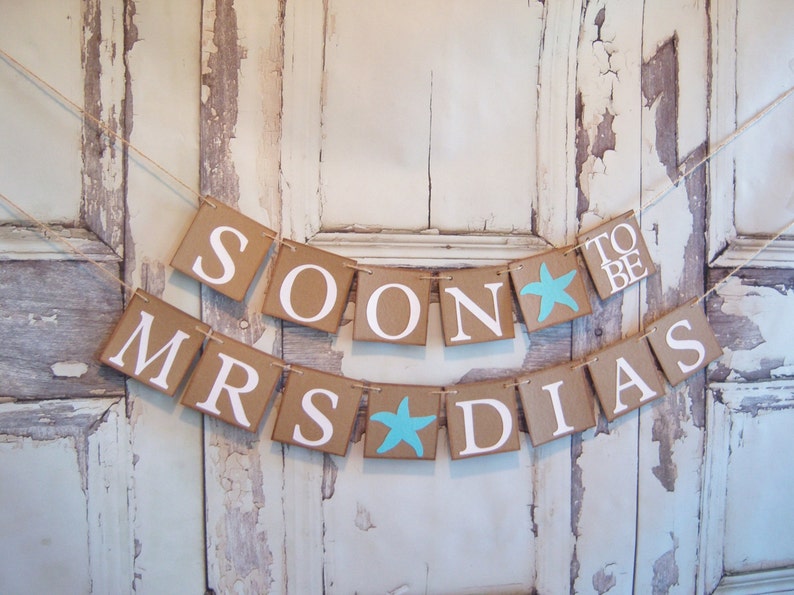 bridal shower decor personalized name banner, Wedding banner bridal shower banner wedding signs bride to be decor soon to be mrs