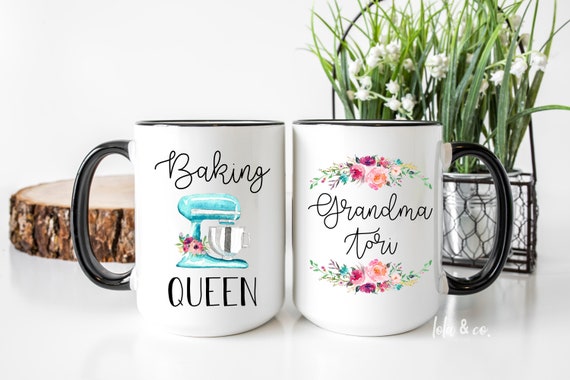 Personalized Baking Queen Mug: Custom Baker Gift