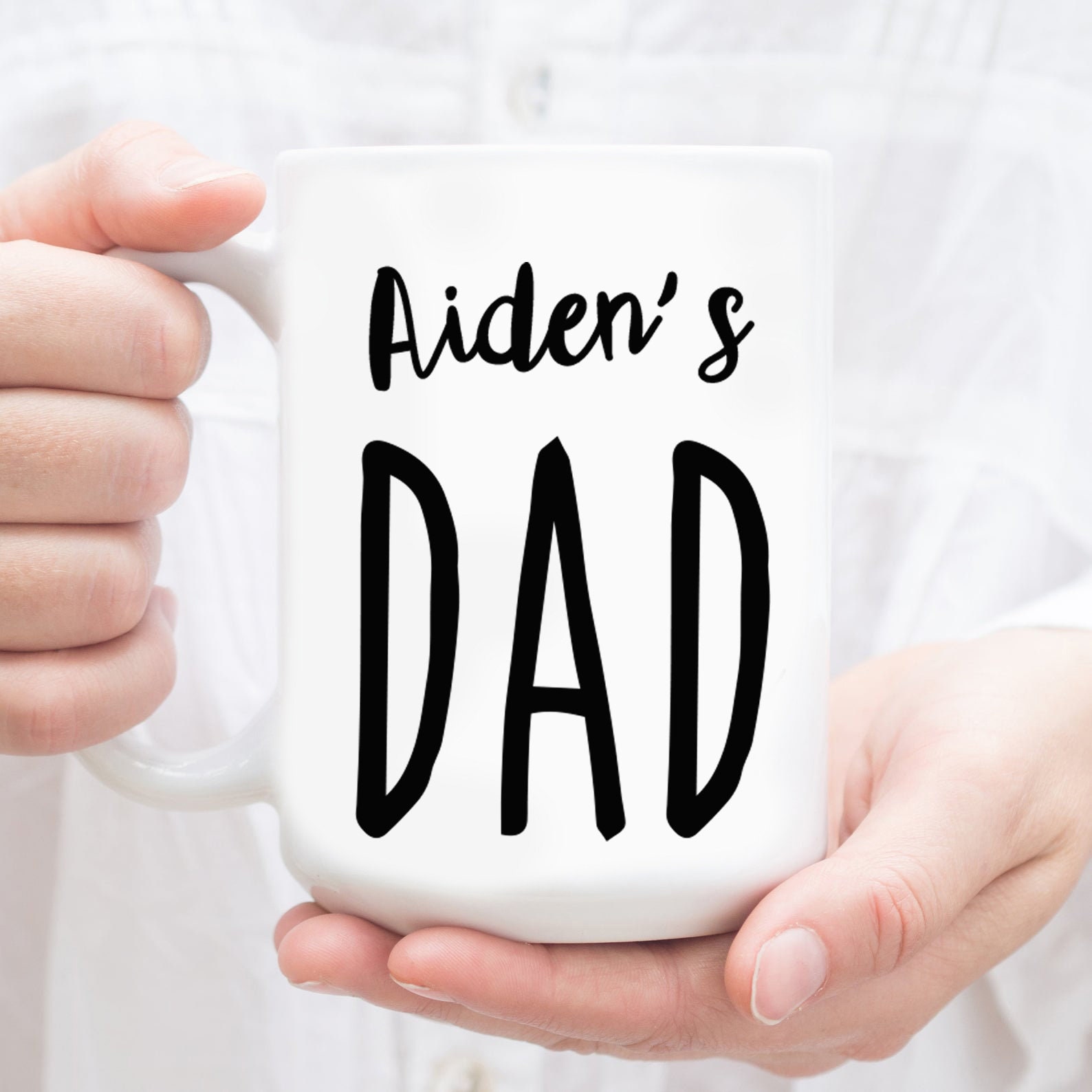 Mugs for Him Kids Name Mug for Dad New Dad Gifts Dad to Be Mug Etsy