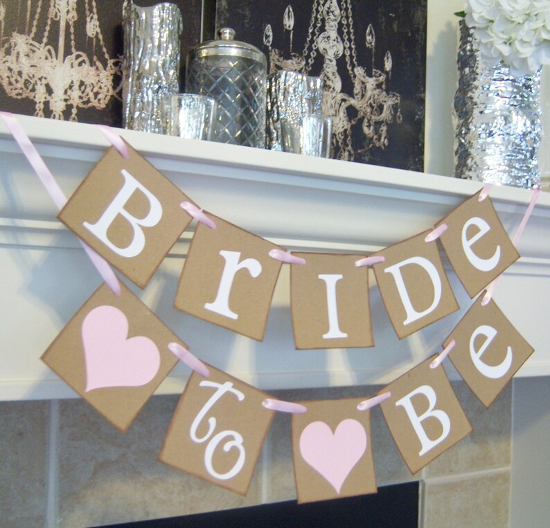 Bride to Be Banner Wedding Banner bridal shower Banner Etsy