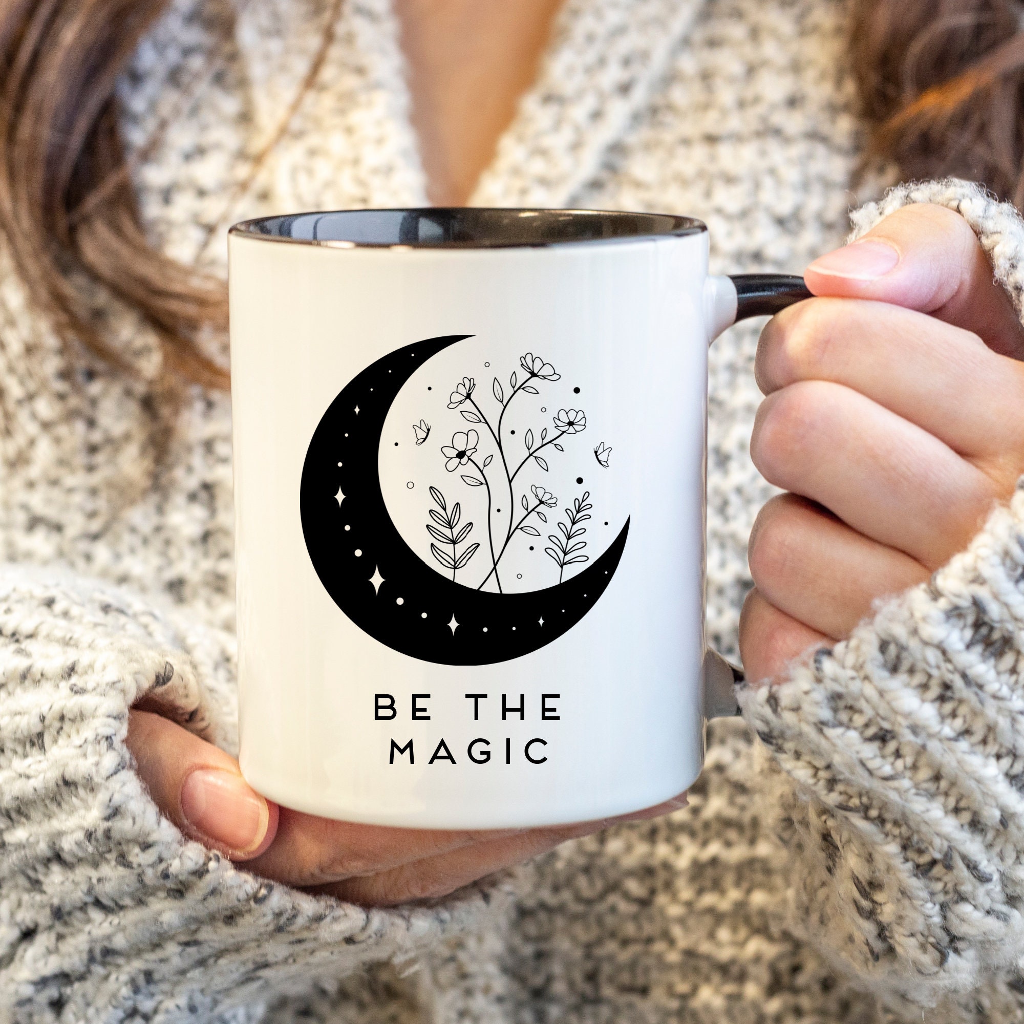 thumbnail image 2 of Jones Home Color-Changing Celestial Mug – Constellations, Moon & Stars, Blue 2 of 5
