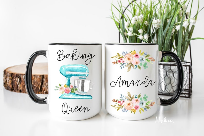 Baking Queen Mug Baker Personalized Baking Gifts for Her Etsy