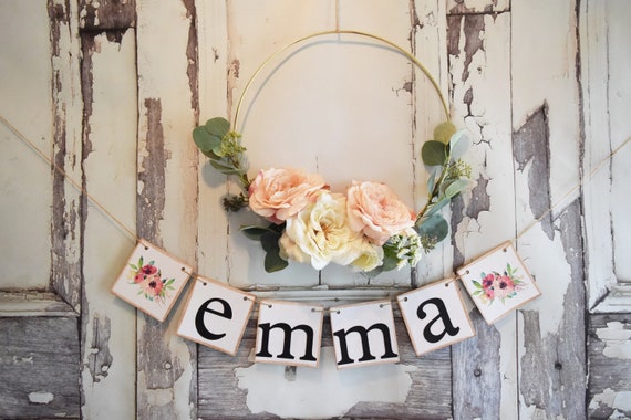 Baby Shower Banner Custom Name Sign Baby Shower Decor Etsy