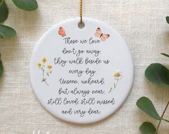 Memorial Ceramic Ornament: Remembrance Gift, Bereavement Keepsake