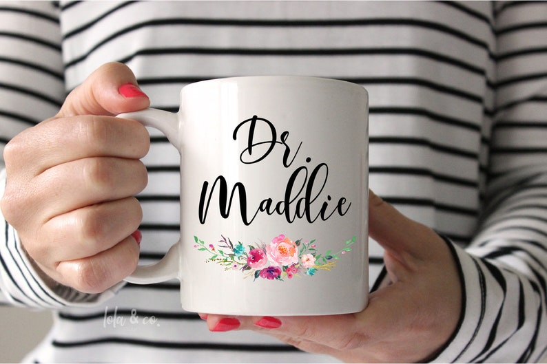 Dr mug, Custom Graduation Gift, New Phd Mug, Medical School Gift , Phd Student Gift, Personalized Dr Mug, Doctorate Mug, Doctorate Gift bild 4