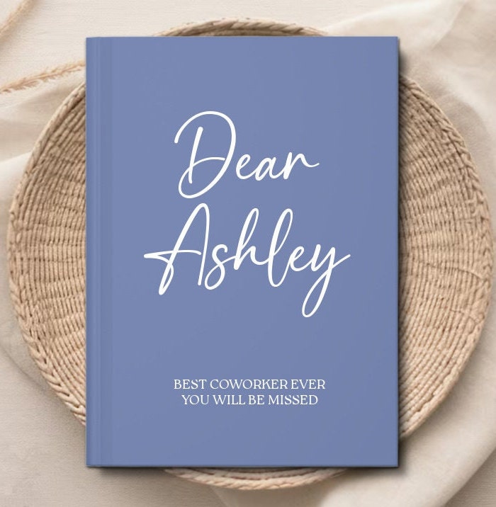 Personalized Farewell Journal: Coworker Leaving Gift