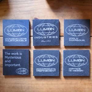 Lumon Industries Slate Drinks Coasters