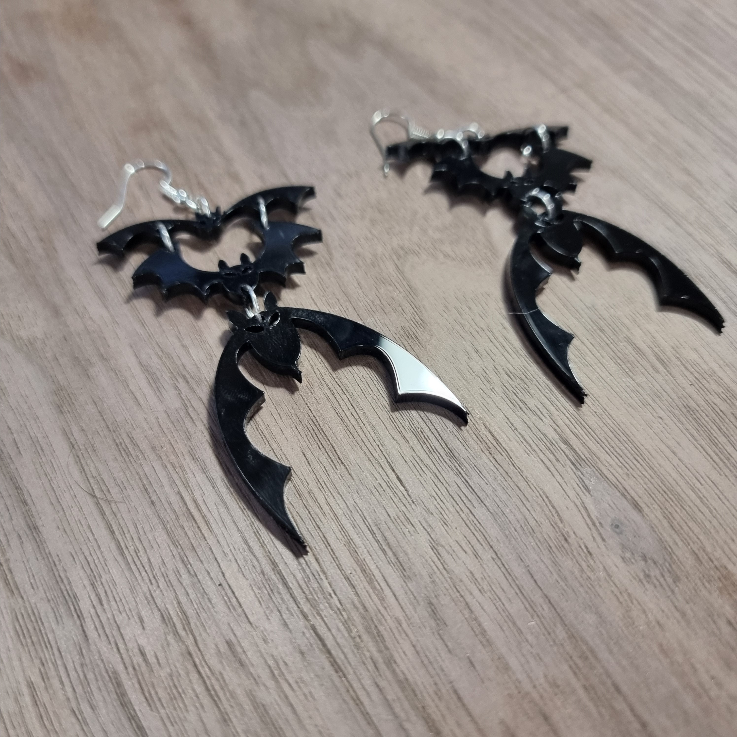 Gothic Fledermaus Ohrringe - Vintage Bat Ohrstecker Für Halloween & Gothic