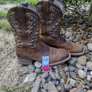 Cowboy Boots Rot Weiss und Blau