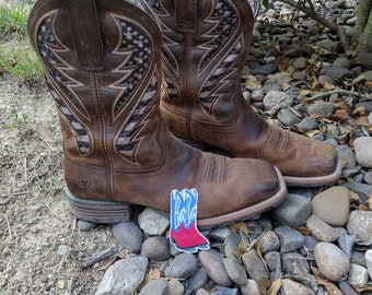 Cowboy Boots Rot Weiss und Blau