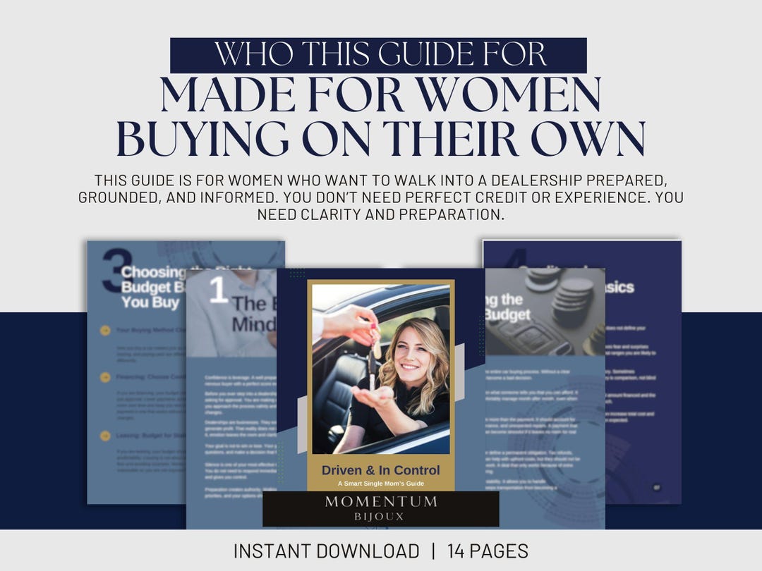 Car Buying Guide for Single Moms | Budgeting & Negotiation (digital ...