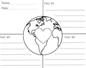 Earth Day Activity | 2nd-5th Grade Activity | Class Activity | Learning about Earth | Saving the Earth Activity