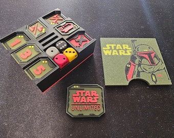 Star Wars Unlimited Token Set and Token Box: Boba Fett