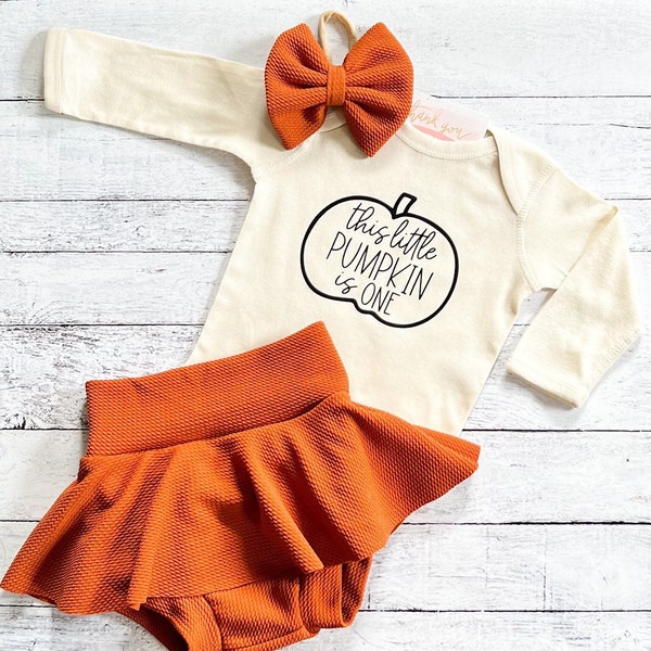 Pumpkin 1st Birthday Outfit Girl, First Birthday Birthday Shirt, Fall Smash Cake Outfit, Niece Aunt Gift