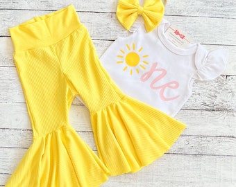 Baby Girl First Birthday Outfit, Sunshine Birthday Party, You Are My Sunshine 1st Birthday, Smash Cake Outfit