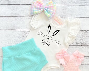 Easter Outfit Baby Girl, Easter Bloomers Bummies, First Easter Outfit, Niece Aunt Gift