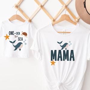 Oneder The Sea Birthday Shirt: Shark 1st Birthday Outfit
