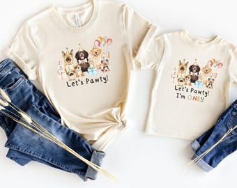 Dog Pawty Birthday Shirt: Matching Family Puppy Party Outfit