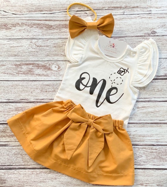 bumble bee 1st birthday outfit