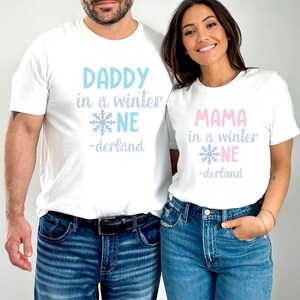 Winter ONEderland Birthday Shirt, 1st Birthday Outfit, Winter Onederland Matching Family Shirts, Snowflake Birthday Tee, Mommy and Me Shirts