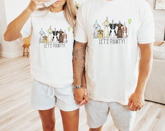 Let's Pawty Puppy birthday shirt, Puppy birthday party, boy birthday shirt, dog party shirt, toddler birthday, Matching Family Shirts
