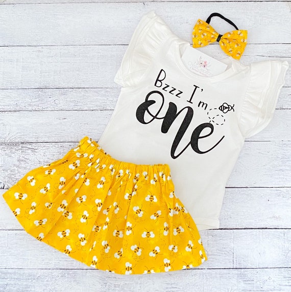 First birthday bee outfit Clearance