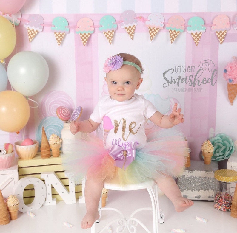 Ice cream first birthday outfit 2025