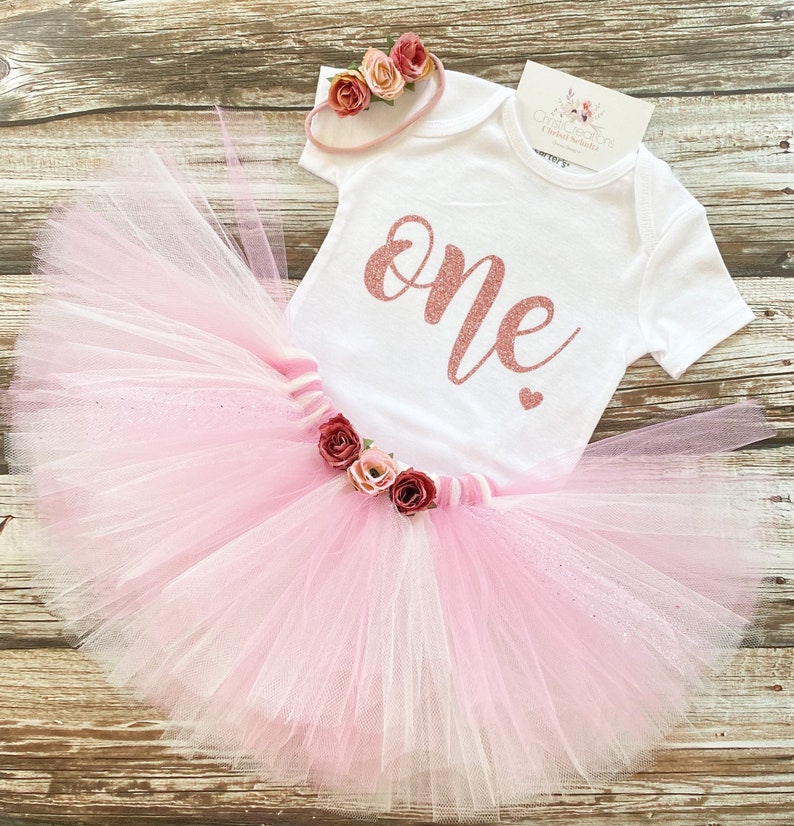 First Birthday Outfit Girl Baby Girl 1st Birthday Outfit Etsy