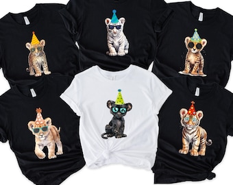 Party Animal Birthday Shirt: Matching Family Zoo Safari Tee