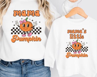 Mama and Me Pumpkin Sweatshirts: Matching Fall Outfits