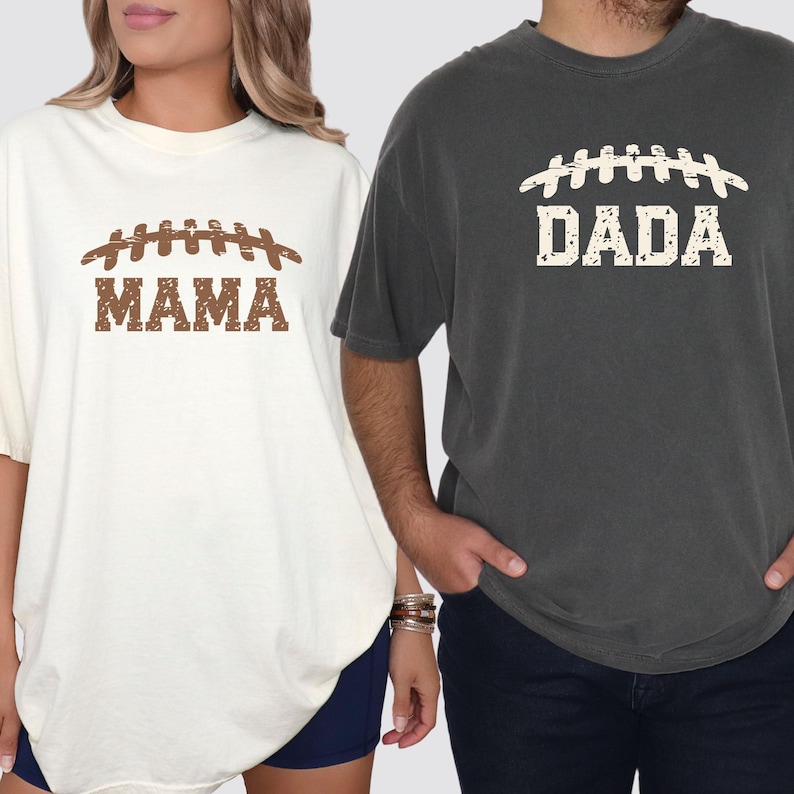 Football First Birthday Shirts for Family, Football Theme 1st Down Birthday Shirts, Matching Football Birthday Tees, Custom Rookie Year Tees image 7